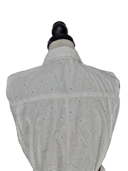 Romper Zara in Pizzo Sangallo Bianco - Foderato