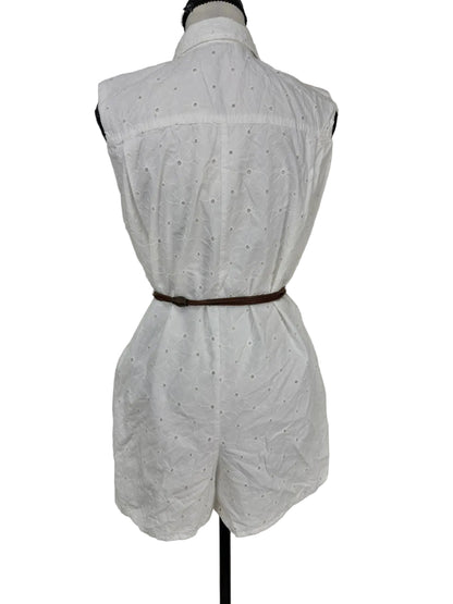 Romper Zara in Pizzo Sangallo Bianco - Foderato